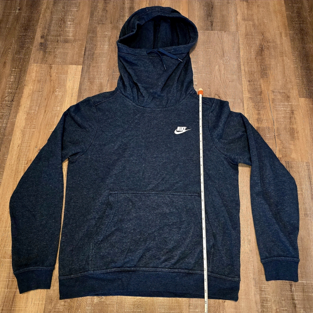 Nike Womens Dark Blue & Maroon Red Pullover Hoodie